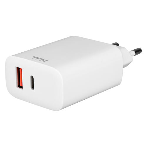 Купить Сетевое зарядное устройство TFN RAPID A+C PD 20W белый  4820267. Характеристики, отзывы и цены в Донецке