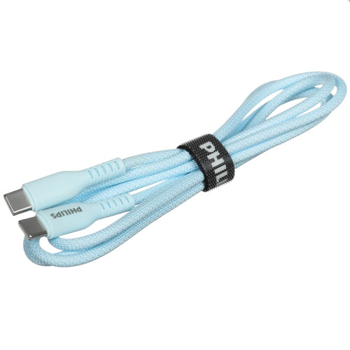 Купить Кабель круглый PHILIPS USB Type-C - USB Type-C синий 1.2 м  5492644. Характеристики, отзывы и цены в Донецке