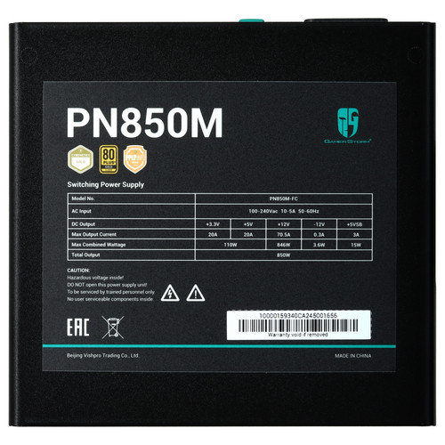 Купить Блок питания DEEPCOOL GamerStorm PN850M [R-PN850M-FC0B-WGEU] черный  5631743. Характеристики, отзывы и цены в Донецке