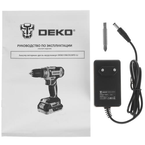 Купить Дрель-шуруповерт DEKO DKCD20FU-Li 063-4149 UNV 20V  9080282. Характеристики, отзывы и цены в Донецке