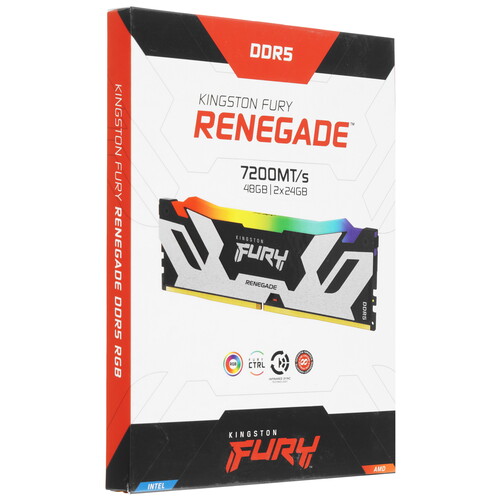 Купить Оперативная память Kingston FURY Renegade Silver RGB  5436211. Характеристики, отзывы и цены в Донецке