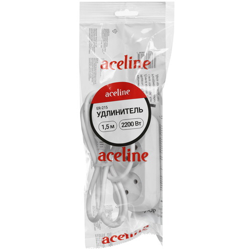 Купить Удлинитель Aceline ER-215 белый  5480205. Характеристики, отзывы и цены в Донецке