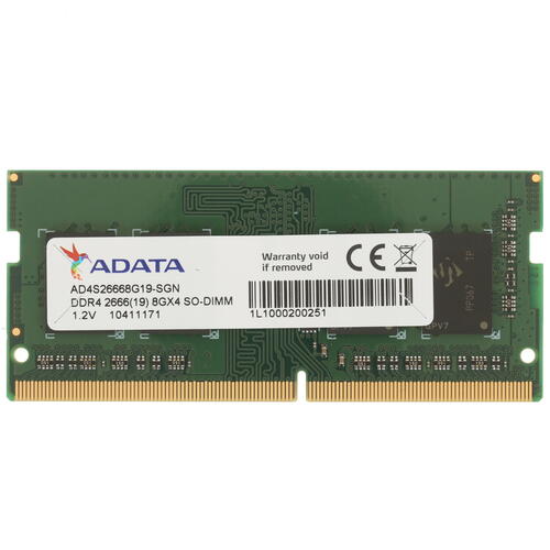Купить Оперативная память SODIMM ADATA [AD4S26668G19-SGN] 8 ГБ  4787401. Характеристики, отзывы и цены в Донецке