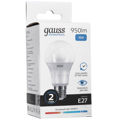 Купить Комплект светодиодных ламп Gauss Elementary 23230  5613114. Характеристики, отзывы и цены в Донецке