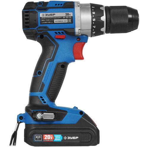 Купить Дрель-шуруповерт Зубр DB-201-22 20V MAX PRO  9909094. Характеристики, отзывы и цены в Донецке