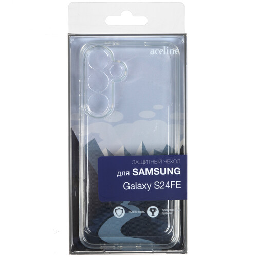 Купить Накладка  Aceline Silicone для Samsung Galaxy S24 FE прозрачный  5487878. Характеристики, отзывы и цены в Донецке