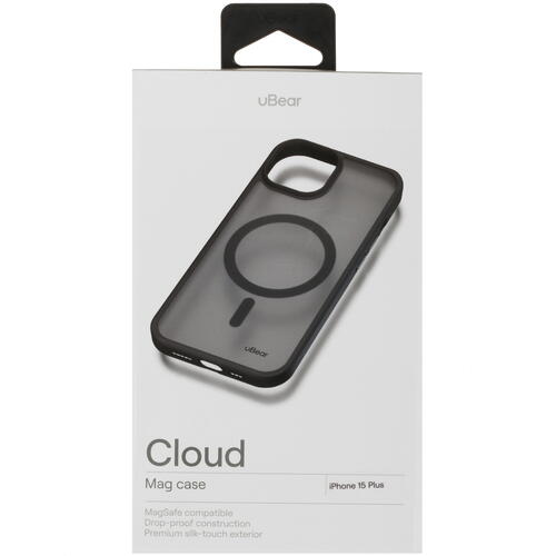 Купить Накладка  uBear Cloud Mag Case для Apple iPhone 15 Plus черный/прозрачный  5426888. Характеристики, отзывы и цены в Донецке