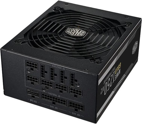 Купить Блок питания CoolerMaster MWE Gold 1250 V2 [MPE-C501-AFCAG-3EEU] черный  5637844. Характеристики, отзывы и цены в Донецке