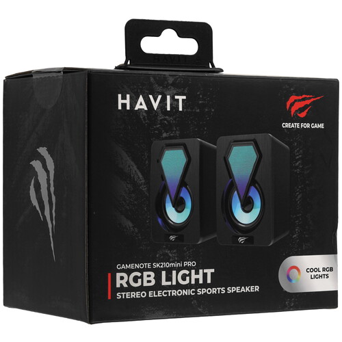 Купить Колонки Havit SK210 mini PRO черный  9271149. Характеристики, отзывы и цены в Донецке