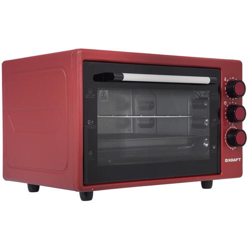 Купить Мини-печь Kraft KF-MO 3200 R красный  5333040. Характеристики, отзывы и цены в Донецке