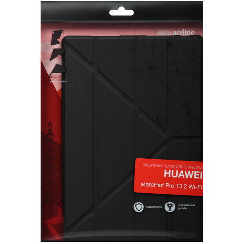 Купить Чехол-книжка Aceline Origami для HUAWEI MatePad Pro 13.2 черный  9082268. Характеристики, отзывы и цены в Донецке