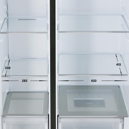 Купить Холодильник Side by Side   Haier HRF-600DB7RU черный  9070909. Характеристики, отзывы и цены в Донецке