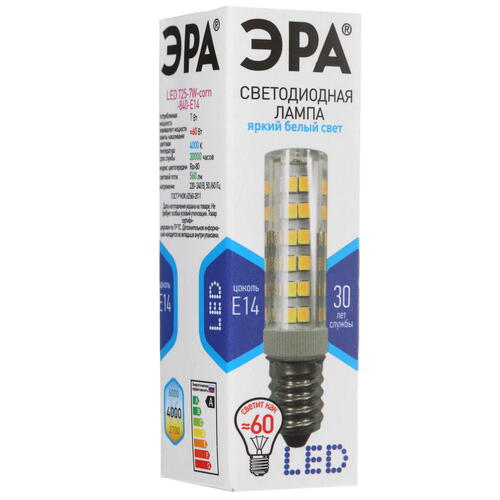 Купить Лампа светодиодная ЭРА LED E14/Т25/7w/840  4731362. Характеристики, отзывы и цены в Донецке