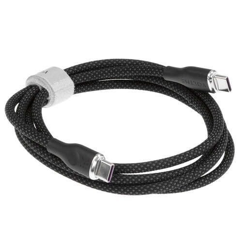 Купить Кабель круглый VOLTME USB Type-C - USB Type-C черный 1.2 м  5626392. Характеристики, отзывы и цены в Донецке