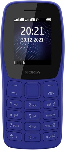 Купить Сотовый телефон Nokia 105 DS (2022) синий  9233729. Характеристики, отзывы и цены в Донецке