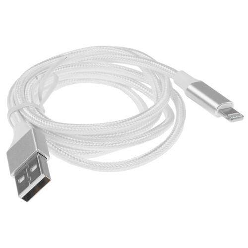 Купить Кабель круглый AXXA Lightning 8-pin - USB 2.0 Type-A белый 1 м  9113440. Характеристики, отзывы и цены в Донецке