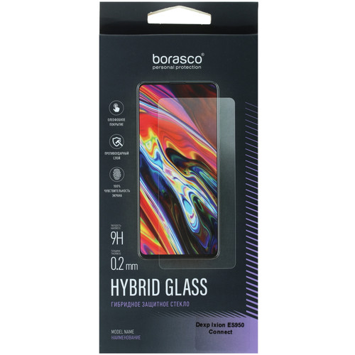 Купить Защитное гибридное стекло BoraSCO для экрана DEXP Ixion ES950 Hipe  4874525. Характеристики, отзывы и цены в Донецке