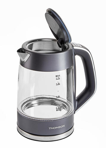 Купить Электрочайник Thomson GLASS K20ES-2002 GRAY серый  9099277. Характеристики, отзывы и цены в Донецке