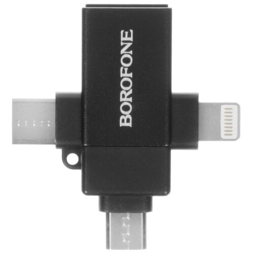 Купить OTG-переходник Borofone черный  5635410. Характеристики, отзывы и цены в Донецке