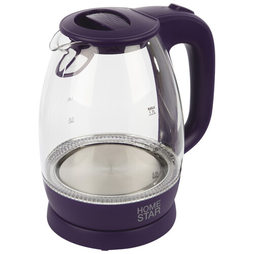 Купить Электрочайник Homestar HS-1012 фиолетовый  8145309. Характеристики, отзывы и цены в Донецке