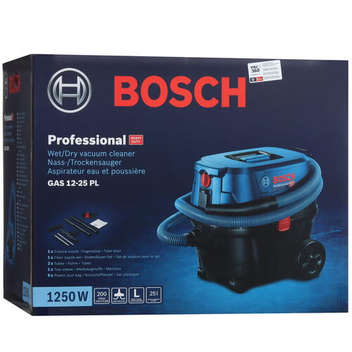 Купить Строительный пылесос  Bosch GAS 12-25 PL  5434419. Характеристики, отзывы и цены в Донецке