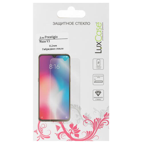 Купить Защитное гибридное стекло LuxCase для экрана Prestigio Muze V3  4814227. Характеристики, отзывы и цены в Донецке