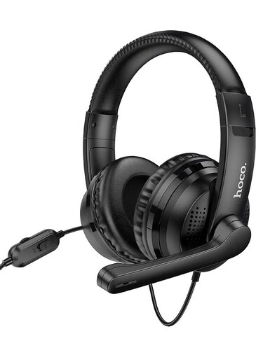 Купить Проводные наушники Hoco W103 Magic Tour черный 2022  9244567. Характеристики, отзывы и цены в Донецке