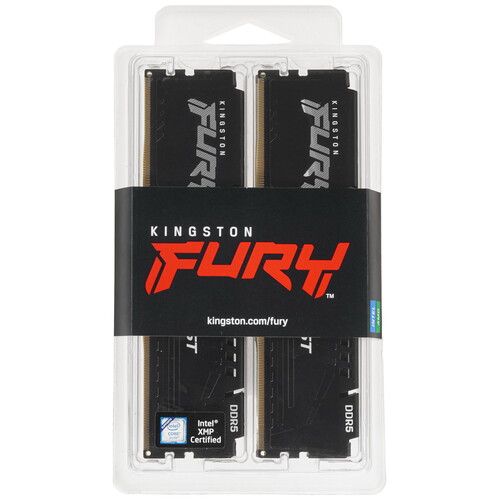 Купить Оперативная память Kingston FURY Beast Black [KF556C40BBK4-64] 64 ГБ  5436428. Характеристики, отзывы и цены в Донецке