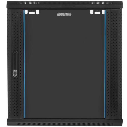 Купить Шкаф коммутационный Hyperline [TWB-1245-GP-RAL9004]  4710649. Характеристики, отзывы и цены в Донецке