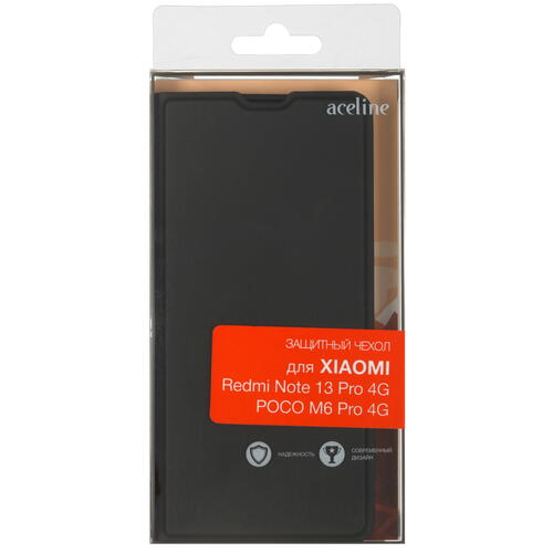 Купить Чехол-книжка  Aceline Kors для Xiaomi Redmi Note 13 Pro 4G черный  5434771. Характеристики, отзывы и цены в Донецке