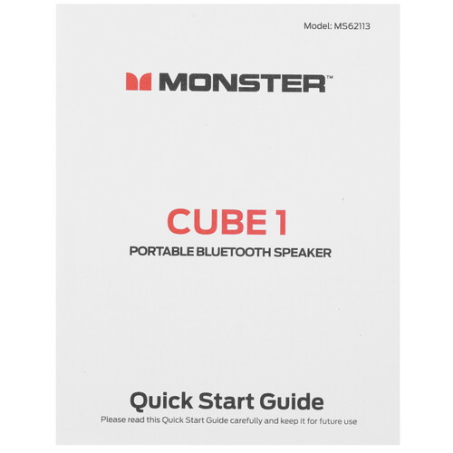 Купить Портативная колонка MONSTER Cube 1, серый  9309097. Характеристики, отзывы и цены в Донецке