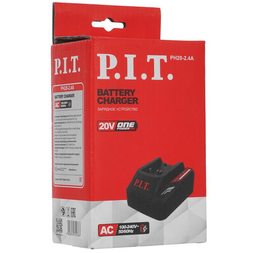Купить Зарядное устройство P.I.T. PH20-2.4A OnePower 20V  9923194. Характеристики, отзывы и цены в Донецке