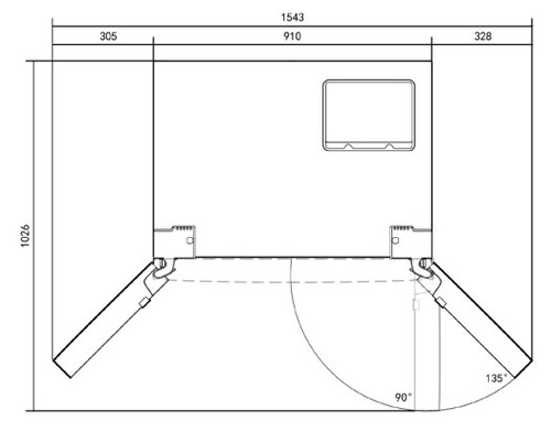 Купить Холодильник Side by Side   LEX LSB530BLID wind черный  9172549. Характеристики, отзывы и цены в Донецке