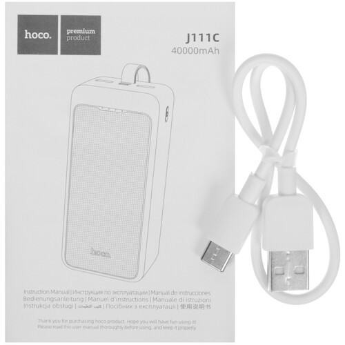 Купить Портативный аккумулятор Hoco J111C белый  5456251. Характеристики, отзывы и цены в Донецке