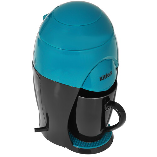 Купить Кофеварка капельная Kitfort КТ-7401 зеленый  9089410. Характеристики, отзывы и цены в Донецке