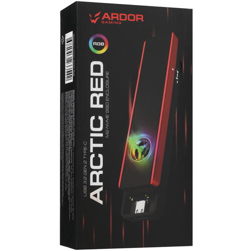 Купить M.2 Внешний бокс ARDOR GAMING M2 Arctic Red  5073570. Характеристики, отзывы и цены в Донецке