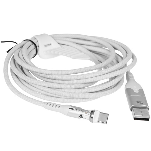 Купить Кабель круглый STATIK USB Type-C - USB 2.0 Type-A, USB Type-C белый 3 м  9240658. Характеристики, отзывы и цены в Донецке