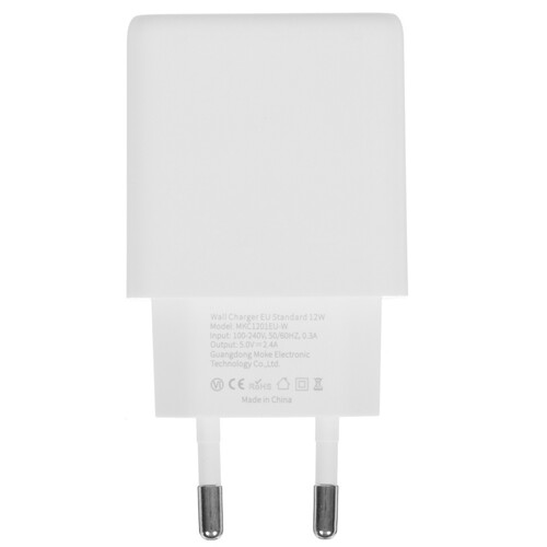 Купить Сетевое зарядное устройство MOCOLL Lion Series 12W белый  5470413. Характеристики, отзывы и цены в Донецке