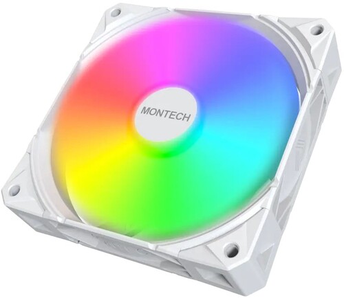 Купить Вентилятор Montech E28 ARGB [E28 ARGB (W) 3in1] белый  5633064. Характеристики, отзывы и цены в Донецке