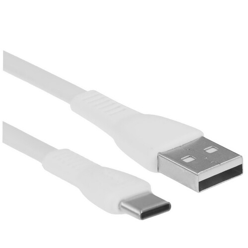 Купить Кабель плоский Hoco USB Type-C - USB 2.0 Type-A белый 1 м  9238216. Характеристики, отзывы и цены в Донецке