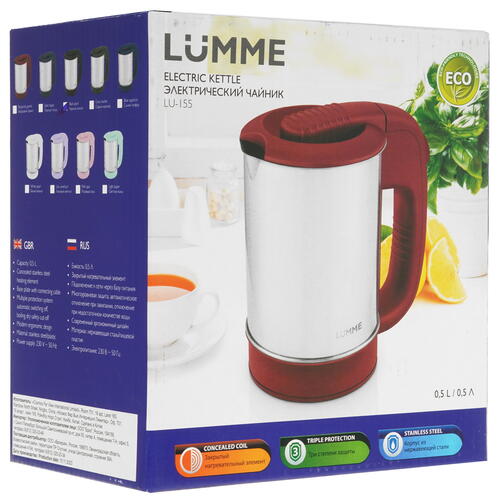 Купить Электрочайник LUMME LU-155 черный  8192018. Характеристики, отзывы и цены в Донецке