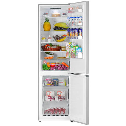 Купить Холодильник с морозильником   Gorenje NRK6201ES4 серебристый  1686521. Характеристики, отзывы и цены в Донецке