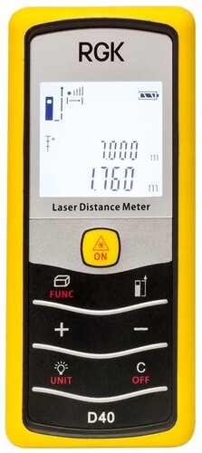 Купить Лазерный дальномер RGK D40  1080262. Характеристики, отзывы и цены в Донецке