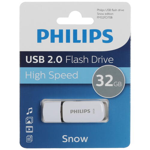 Купить Память USB Flash 32 ГБ Philips SNOW2.0 [FM32FD70B/97]  5462994. Характеристики, отзывы и цены в Донецке
