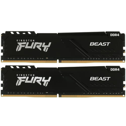 Купить Оперативная память Kingston FURY Beast Black [KF432C16BBK2/32] 32 ГБ  5053541. Характеристики, отзывы и цены в Донецке