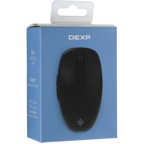 Купить Мышь беспроводная DEXP DCM-807D  черный  9156103. Характеристики, отзывы и цены в Донецке
