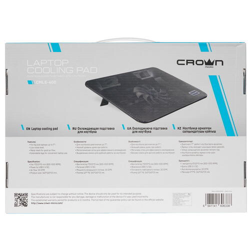 Купить Охлаждающая подставка Crown CMLS-400 черный  4775601. Характеристики, отзывы и цены в Донецке