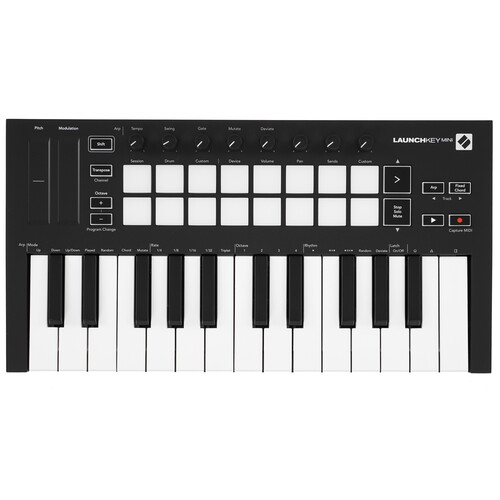 Купить Клавиатура MIDI Novation LaunchKey Mini MK3  9112401. Характеристики, отзывы и цены в Донецке
