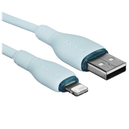 Купить Кабель круглый Baseus Lightning 8-pin - USB 2.0 Type-A голубой 2 м  9260743. Характеристики, отзывы и цены в Донецке