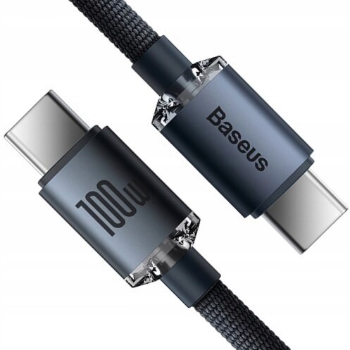 Купить Кабель круглый Baseus USB Type-C - USB Type-C черный 2 м  9167063. Характеристики, отзывы и цены в Донецке